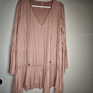 Free People Cant Help It Mini Dress Pink Clay